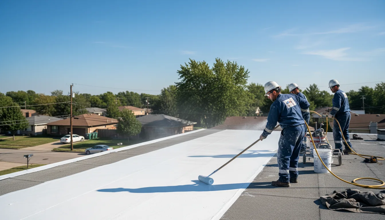 Commercial roof coating in Addison, IL near me